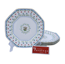 Raynaud Ceralene LAFAYETTE Set(s) 4 Octagonal Luncheon Plates EXCELLENT