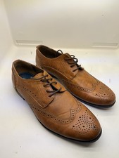 Taylor & Wright Brogues Wingtip Shoes Men's UK 8 Brown Leather Business New