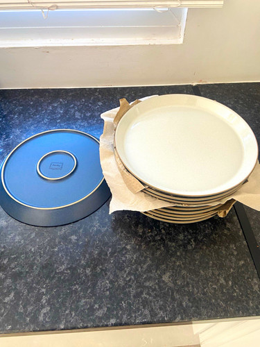 Denby blue cream - cream, stoneware