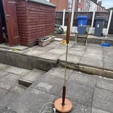 Mid Century Modern Teak Brass