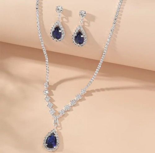 Blue sapphire pendant necklace - pendant,