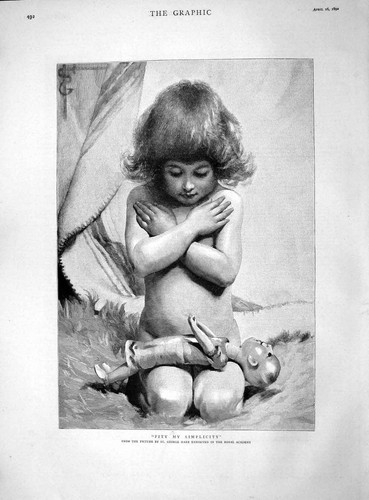 Original old antique - old, print