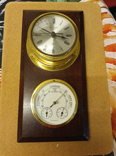 ANSTEY WILSON Bulkhead QUARTZ Clock Barometer