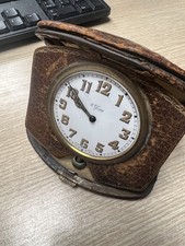 Vintage Travel Clock Swiss Made Buren Working intermittently needs a service