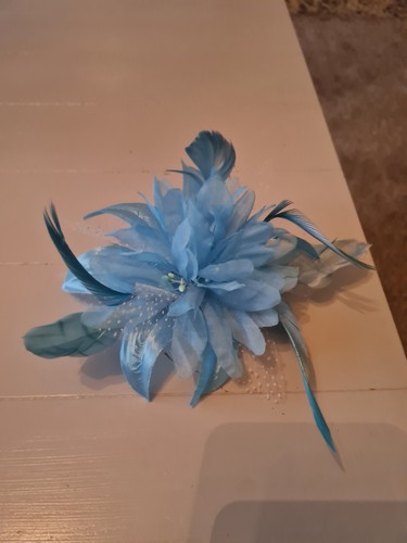 Ladies blue fascinator for - fascinator,