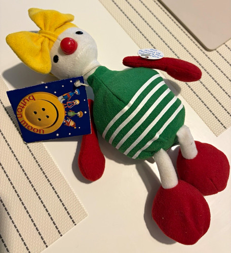 Vintage button moon mrs - button, spoon