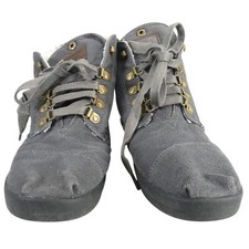 TOMS Womens Highland Boots Botas Sherpa Canvas Grey Size UK 6