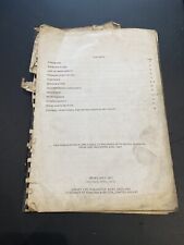 WINGET DUMPER 4/45 DUMPER PARTS & OPERATIONS MANUAL NO FRONT COVER 1977 2.5TON  