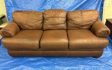 Leather La-Z-Boy sofa. Gently