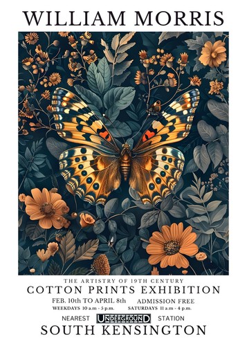 Size william morris print - a4,
