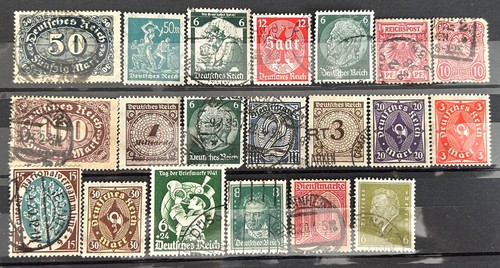 German stamps third reich - german,