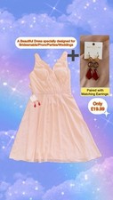 Jasmine Rose Padded Dress & Earrings Combo RP 84