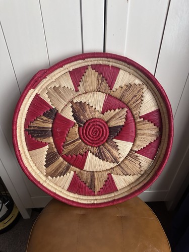 Large burgundy and beige - large,