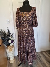 NEXT 12 purple midi dress with