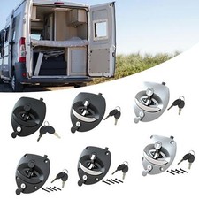 Camper entry door latch safe - door,