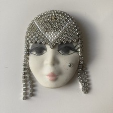 Vintage Porcelain Rhinestone