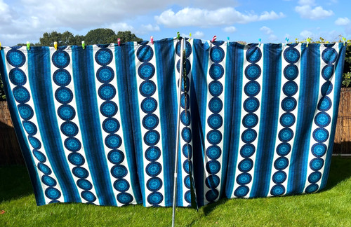 Vintage fabric curtains - vintage,