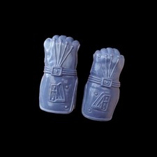  Vintage Action Man Rare Missile Assault purple Gloves  original 