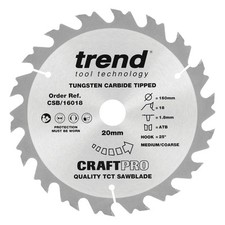 Trend Wood Circular Saw, Plunge Saw, Table Saw - 160-165mm Dia. FULL RANGE