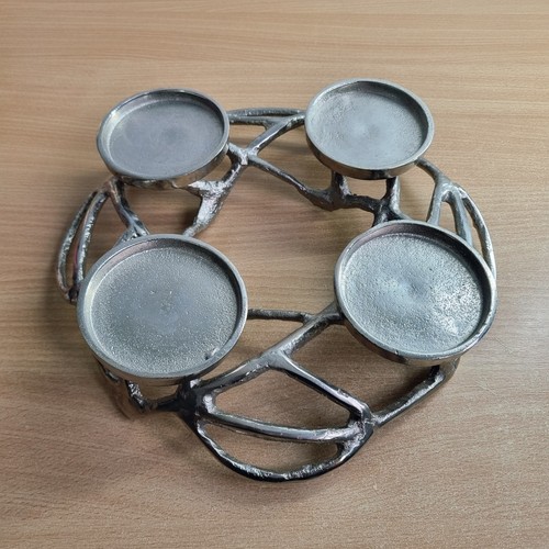 Metal advent wreath stylish - metal,