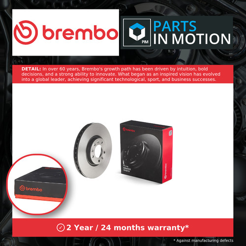 Brake discs pair vented - discs,