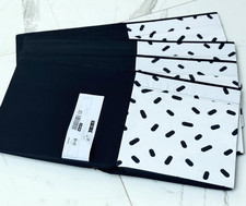 4 x IKEA White/Black Dot