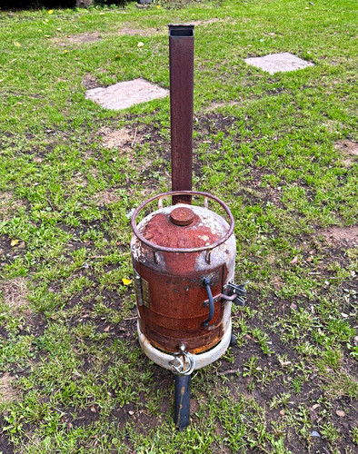 Metal outdoor wood brazier - outdoor,
