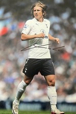 Luka Modric Authentic Signed 12x8 Spurs Football Photo AFTAL COA