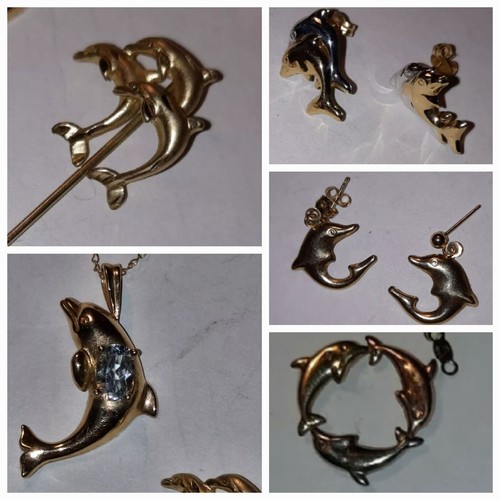 Dolphin jewelry lot 14k - dolphin,