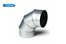 315mm dia 90 deg elbow bend ventilation tube extractor spiral ducting pipe