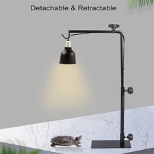Adjustable Tortoise Table Light Stand Reptile Vivarium Heat Lamp Fixture Holder