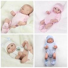 10in Reborn Baby Dolls Full Body Soft Vinyl Silicone Realistic Newborn Mini Doll