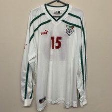Original Matchworn BULGARIA 2000/2002 Home Football Shirt PAZIN 15 COA Puma XXL 