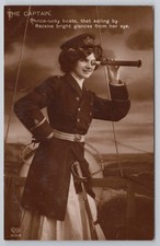 RPPC The Captain Woman Naval