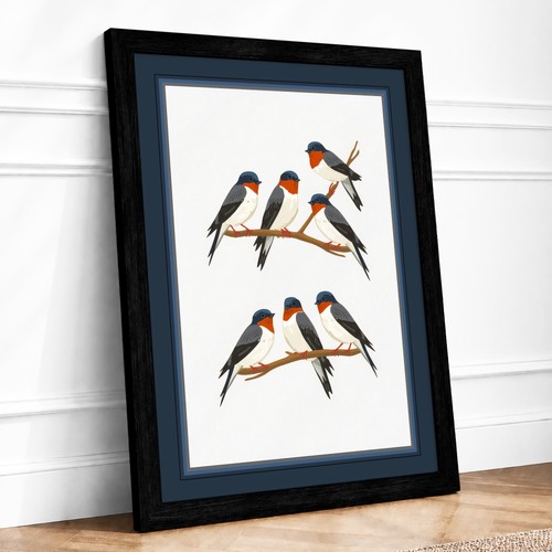 Swallows branches botanical - branches,