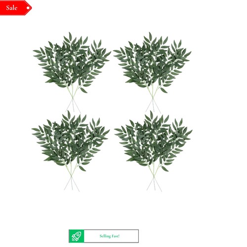 36pcs fake willow leaves - willow, stems