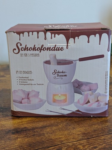 Chocolate fondue set - fondue, ceramic