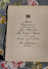 ROYAL VARIETY PERFORMANCE 1950 ORIGINAL  PROGRAMME  Ex Condition