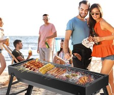 Bigger size BBQ Barbecue Grill, Portable Folding Charcoal Barbecue Desk Tabletop