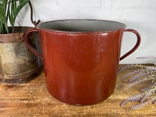 Vintage French brown Enamel