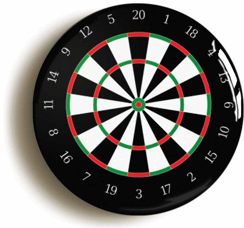 Dart board badge - board, button