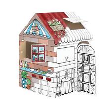 Cardboard House Colour Your Own Childrens Playhouse Treats & Eats Playhouse