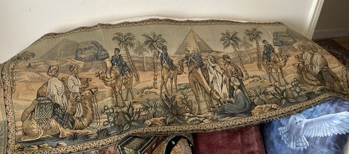 Vintage tapestry egyptian - vintage, of