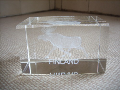 Crystal finland deer - 3d,