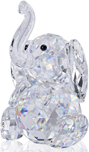 Cut crystal elephant - cut,