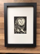 ‘Barn Owl’- Framed Woodcut