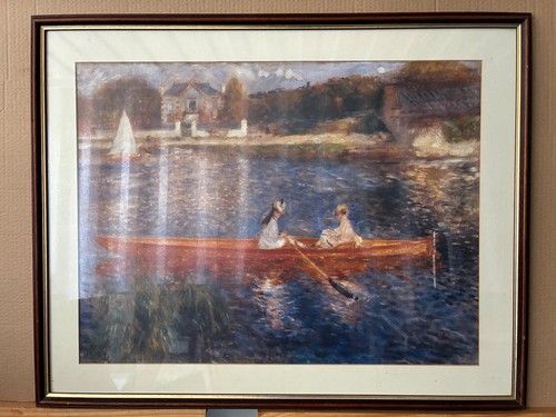 Framed monet print ladies - of,