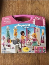 Playmobil 5611 City Life Fashion Clothes Shop Boutique Carry Case