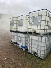 1 x 1000l IBC Plastic Tank with Cage. Used