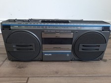 PHILIPS D8132/05 Stereo Radio Cassette Vintage Boom Box  Radio Not Working